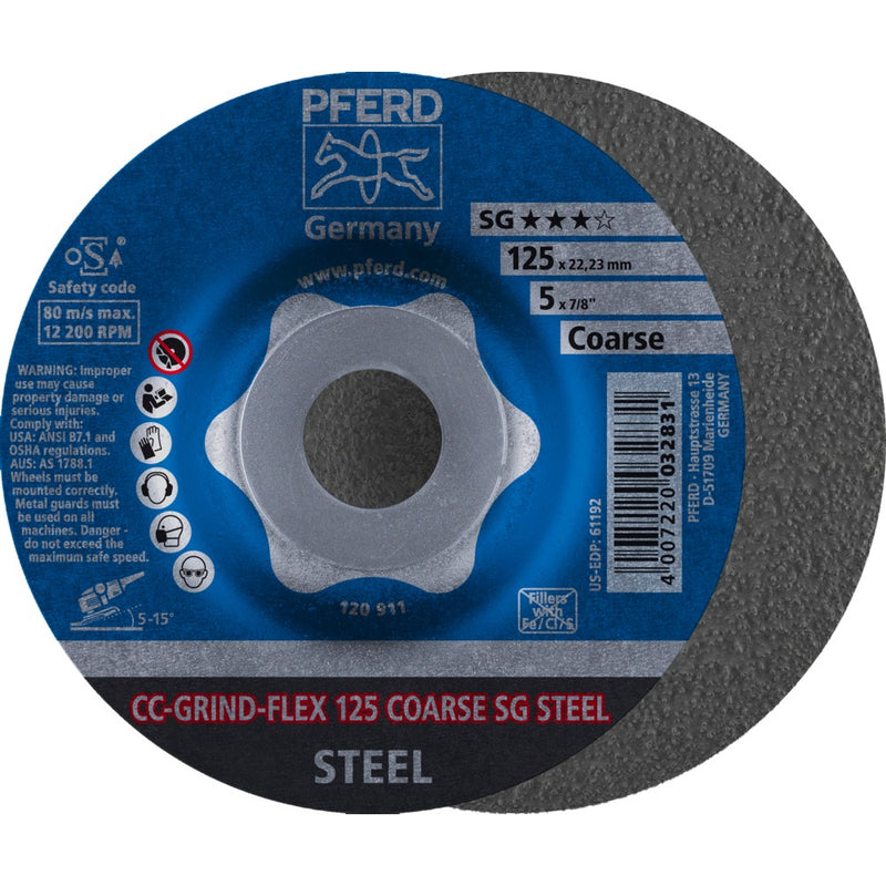 PFERD CC-GRIND-sliprondell CC-GRIND-FLEX 125 SG STEEL COARSE