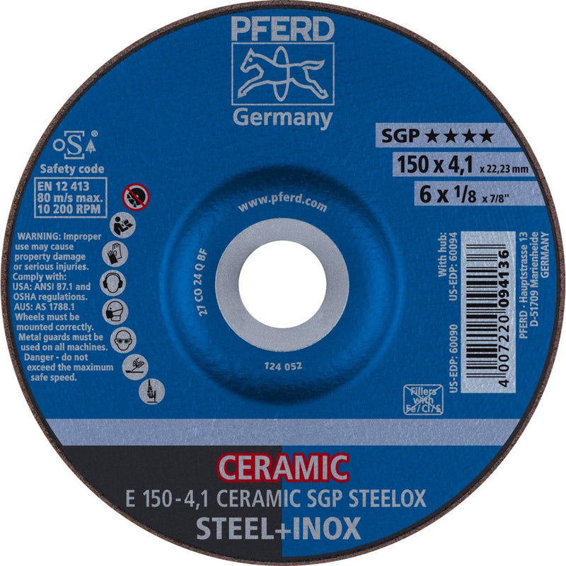 PFERD Navrondeller E 150-4,1 CERAMIC SGP STEELOX