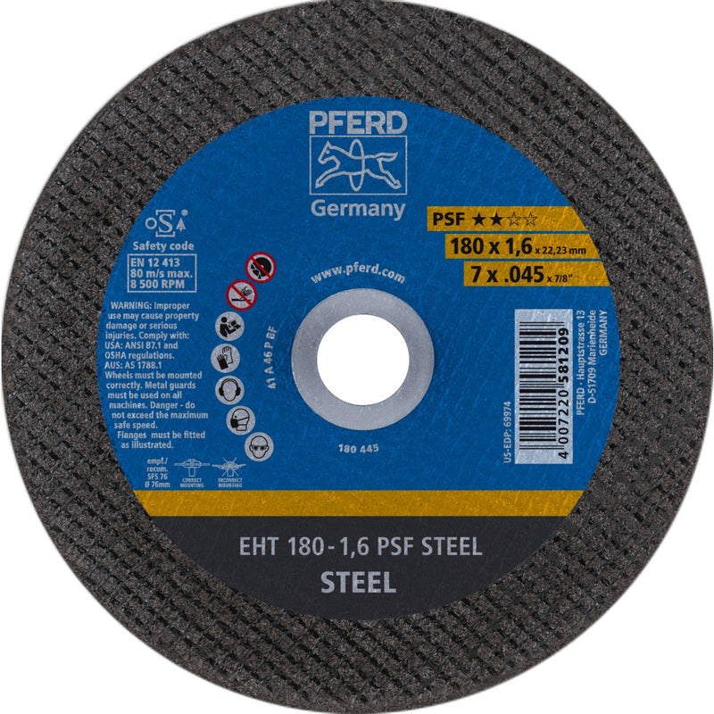 PFERD Kapskivor EHT 180-1,6 PSF STEEL