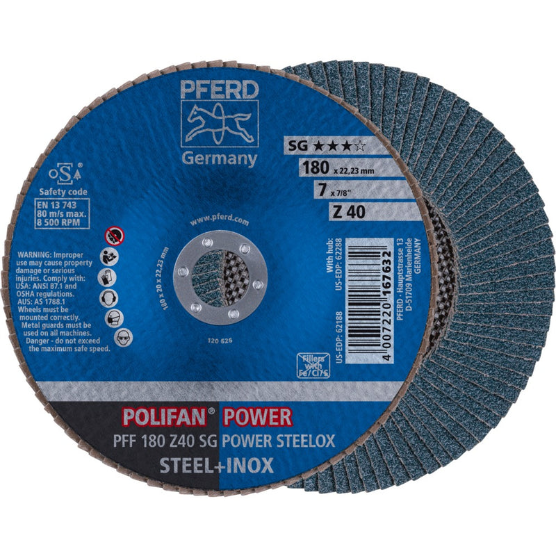 PFERD POLIFAN-lamellrondell PFF 180 Z 40 SG POWER STEELOX